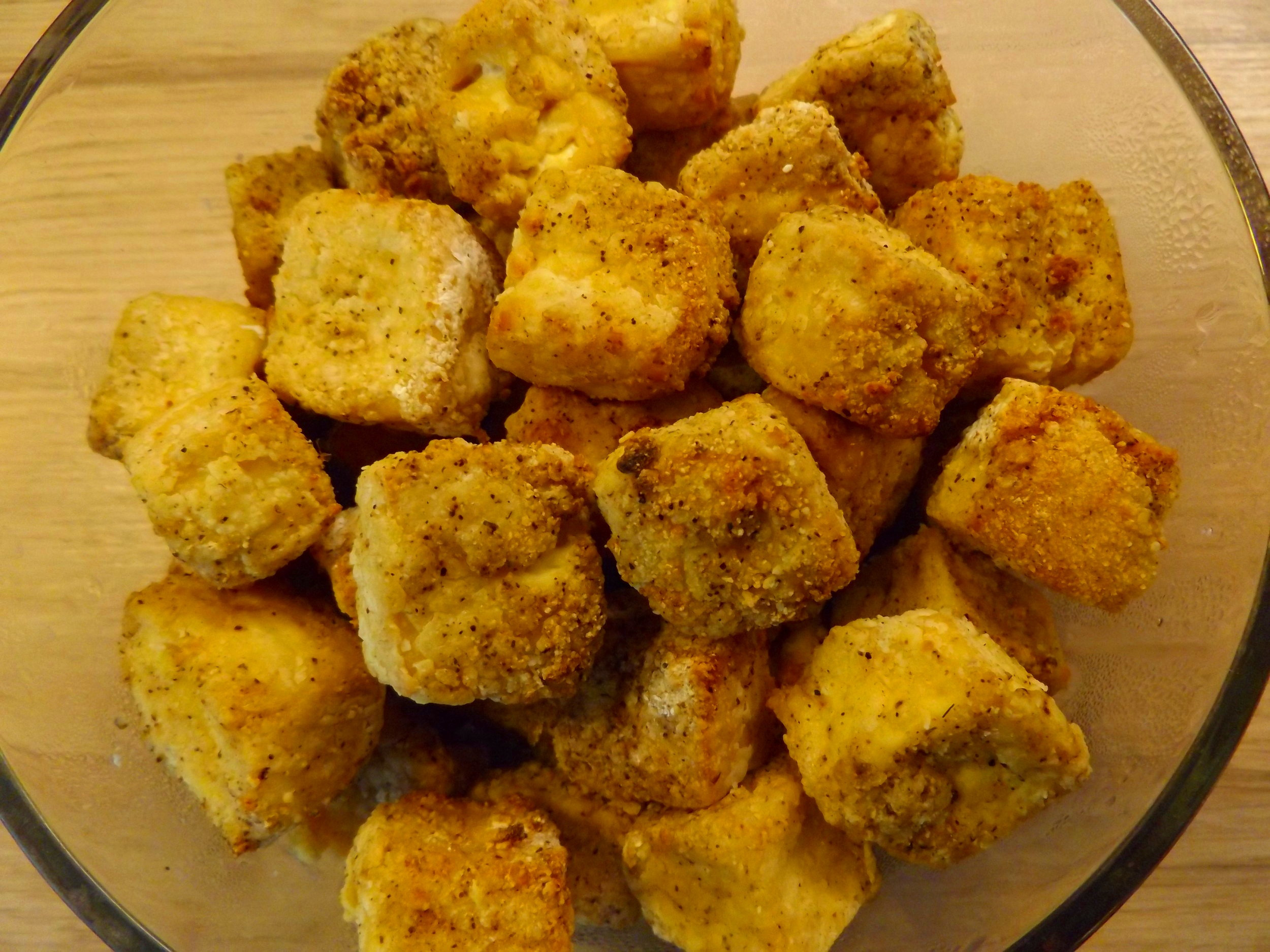 Air Fried Tofu | Golden Brown Crispy Tofu from the Air Fryer