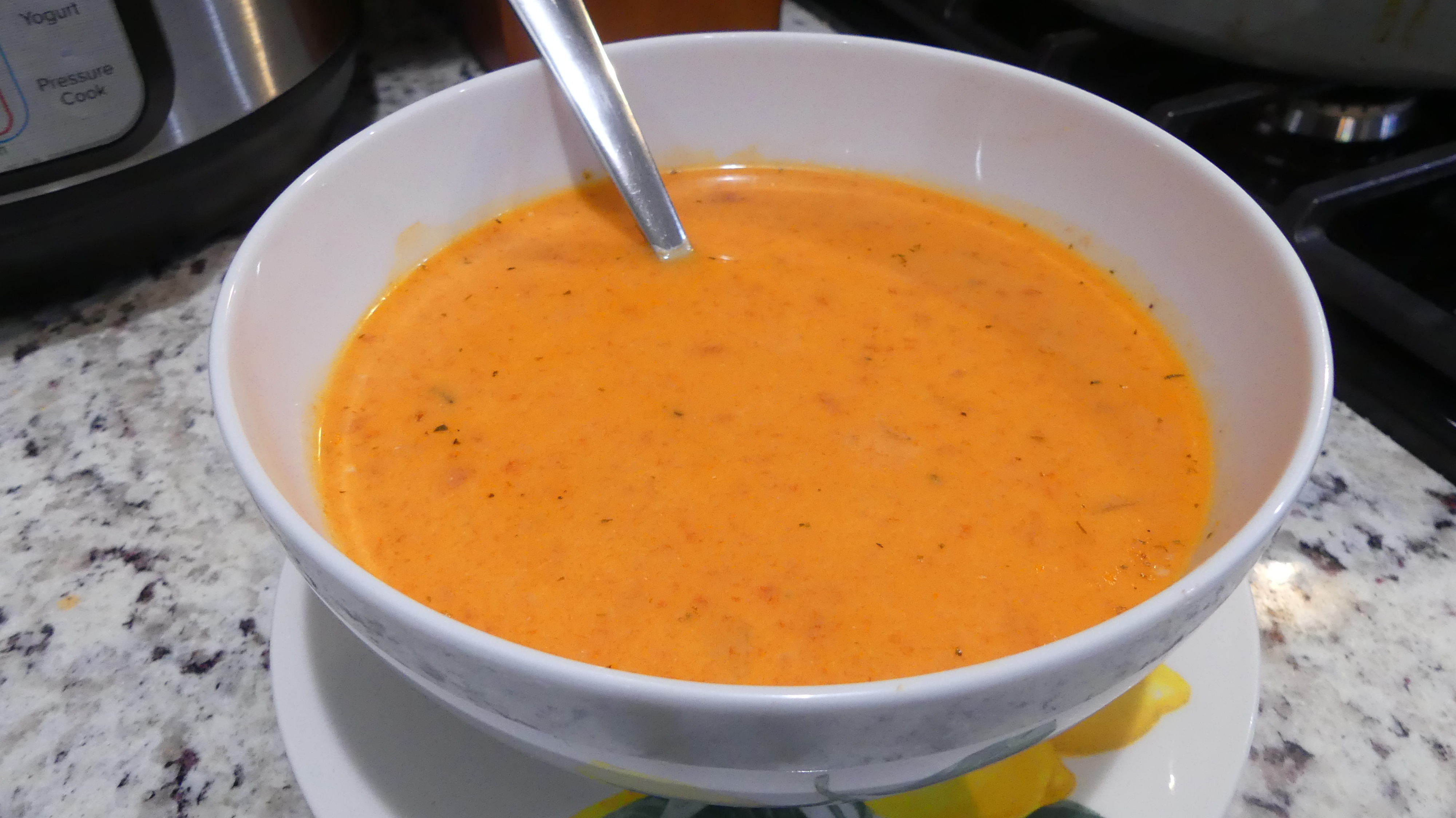 Roasted Red Pepper Soup Made Easy In The Instant Pot Ace Blender
